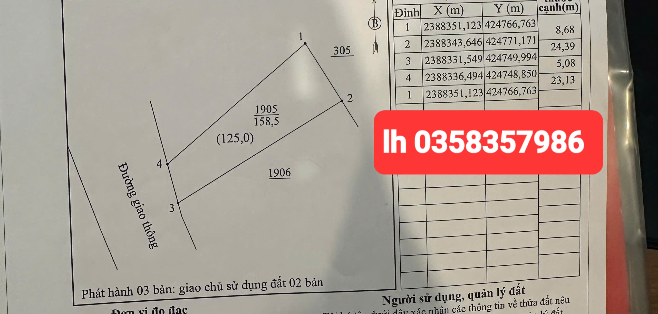 Bán đất 125m² ngang 8.68m giá 1.75 tỷ Phường Quyết Thắng