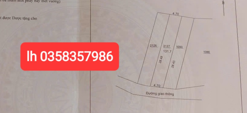 Bán đất 131.7m² ngang 4.7m giá 1.48 tỷ Phường Quyết Thắng