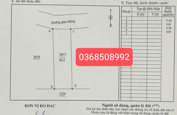 Bán đất 85m² ngang 5m giá 1.25 tỷ Phường Quyết Thắng