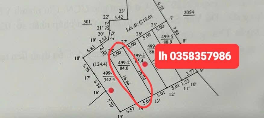 Bán đất 84m² ngang 5m giá 2.43 tỷ Phường Quyết Thắng