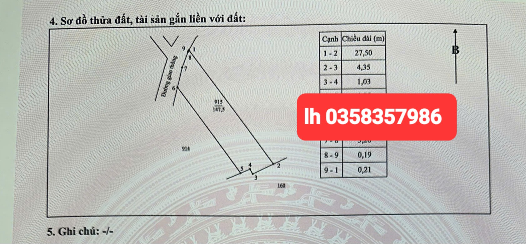 Bán đất 147.5m² ngang 7.25m giá 1.25 tỷ Phường Quyết Thắng