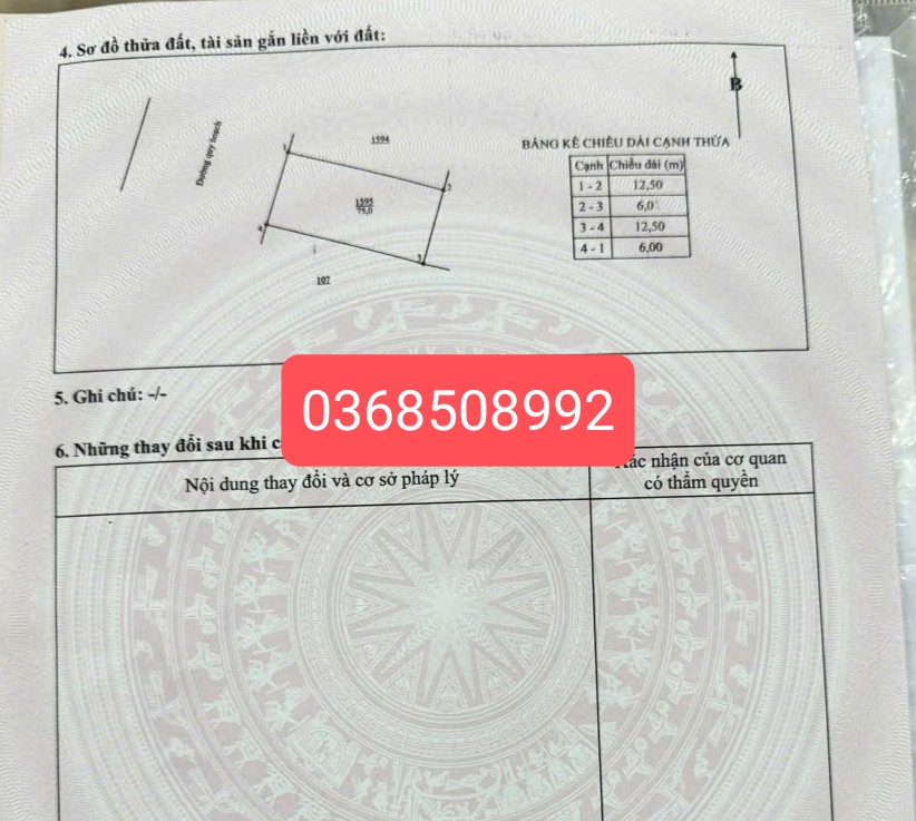 Bán đất 75m² full thổ cư ngang 6m giá 3.05 tỷ tại Phường Quyết Thắng