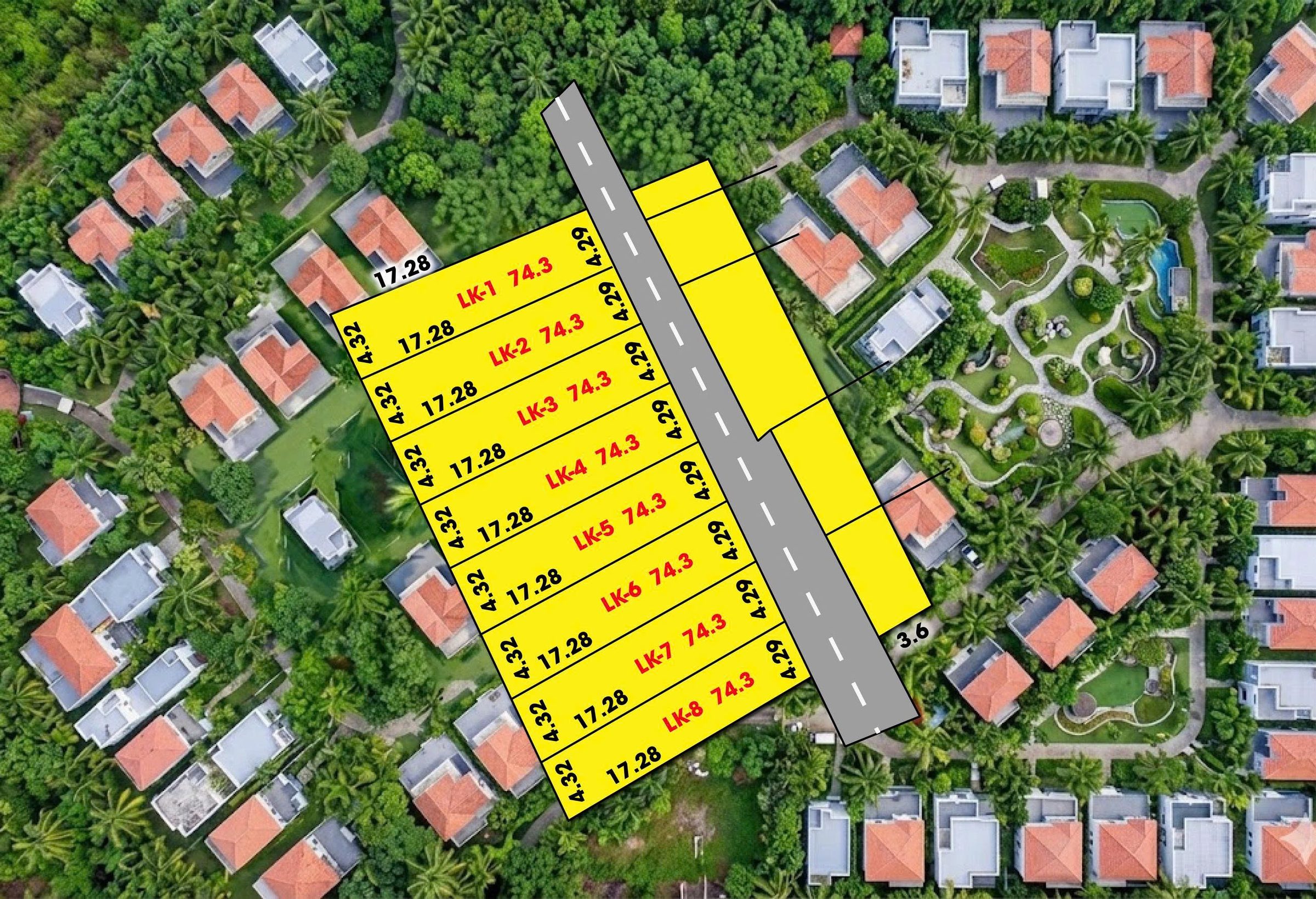 Bán đất 74,3m² full thổ cư ngang 4,29m giá 1.2 tỷ tại Phường Sơn Nam