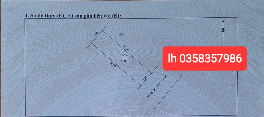 Bán đất 100m² ngang 5m giá 1.19 tỷ Phường Sông Công