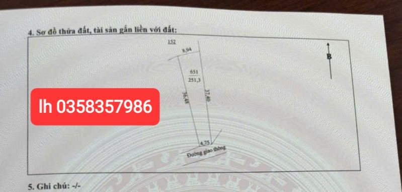 Bán đất 251.3m² ngang 8.94m giá 1.05 tỷ Phường Sông Công