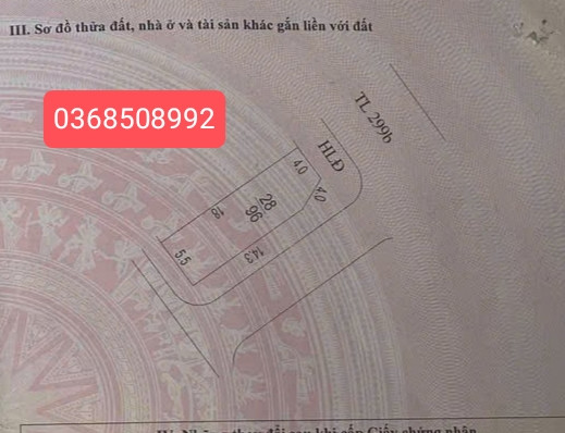 Bán đất 96m² ngang 5,5m giá 3.35 tỷ Phường Tân An