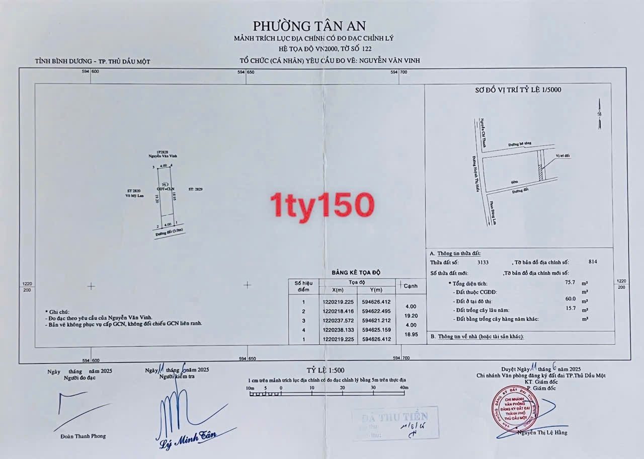 Đất tân an 1/huỳnh thị hiếu,ngay sau công an phường,vị trí trung tâm đẹp giá (💰1,15tỷ-1,29tỷ)