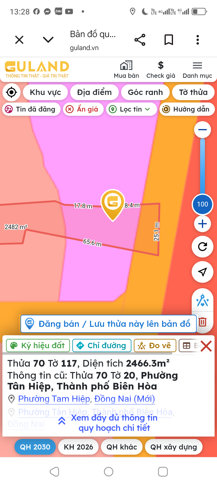 Bán 15 phòng trọ cùng đất đang quy hoạch đường 34 mét