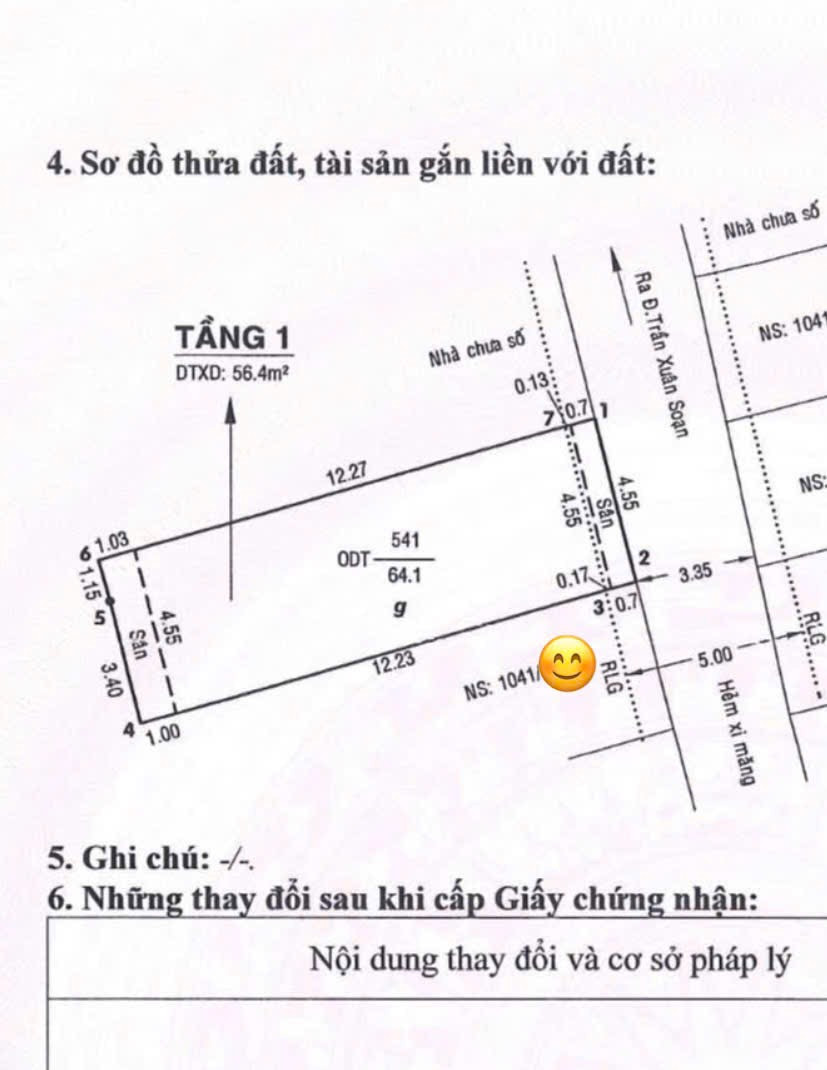đất thổ cư cạnh Him Lam, Lotte Mart; 4,55x14m xây dựng 5 tầng; không quy hoạch; 6,03 tỷ
