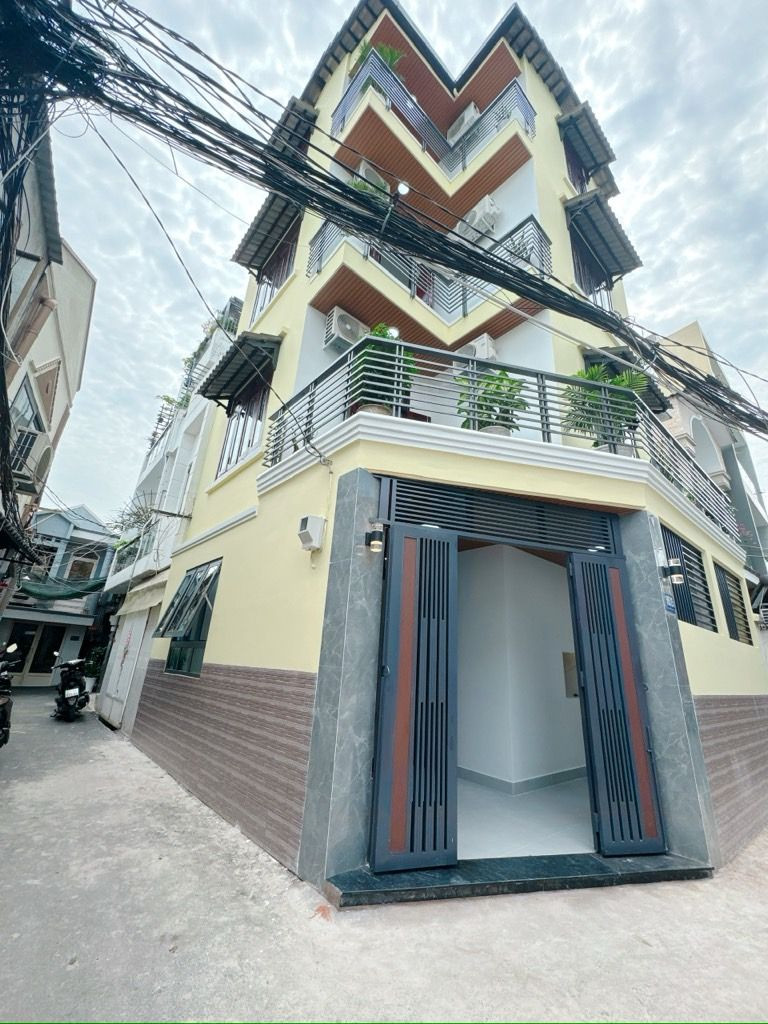 ÓC 2 MẶT HẺM 6M XE HƠI QUAY ĐẦU - THẲNG 100M RA ĐƯỜNG - NHÀ 5 TẦNG BTCT KIÊN CỐ MỚI SỬA MỚI KHANG TRANG - TẶNG 1 SỐ NỘI THẤT - CHỈ 9,6 TỶ
