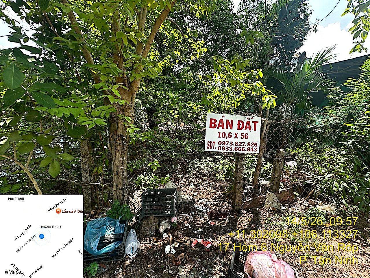 Bán đất 575m² ngang 10.6m giá 5.3 tỷ tại Phường Tân Ninh