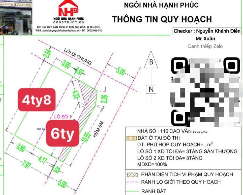 Bán đất 115m² full thổ cư ngang 9m giá 10.5 tỷ tại Phường Tân Phú
