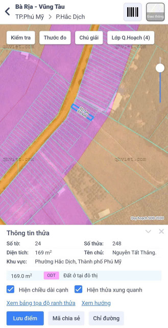 Bán đất 170m² ngang 5m giá 1.35 tỷ Phường Tân Thành