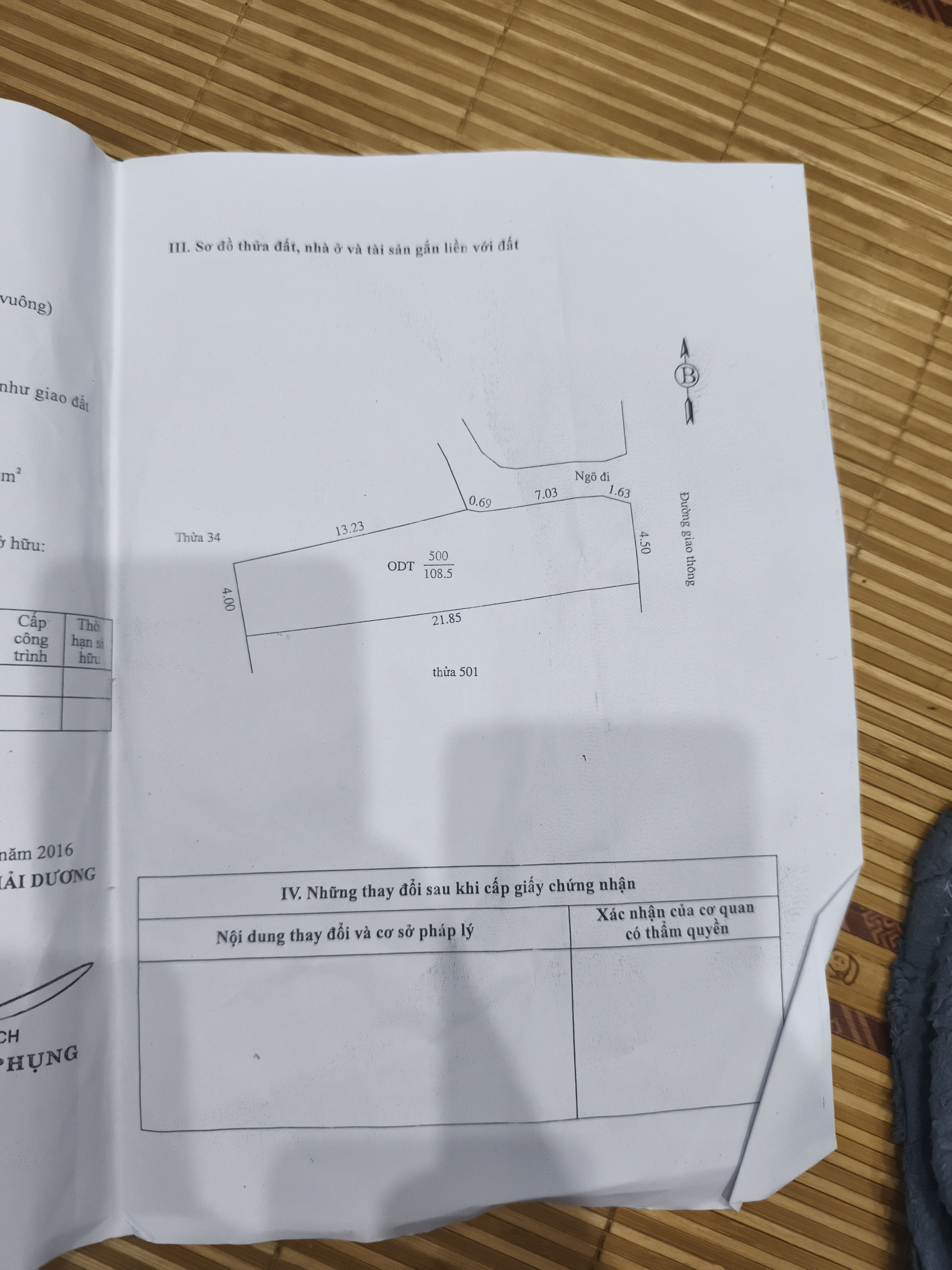 Bán đất 108.5m² ngang 5m giá 4.2 tỷ Phường Thạch Khôi