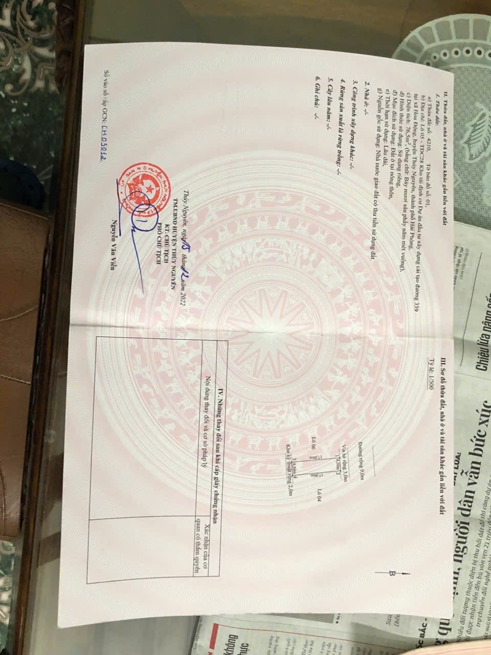06.2026. Bán lô 05tcd26 .76m²  giá 4.6 tỷ tại Phường Thiên Hương Hải Phòng. liên hệ 0362558882