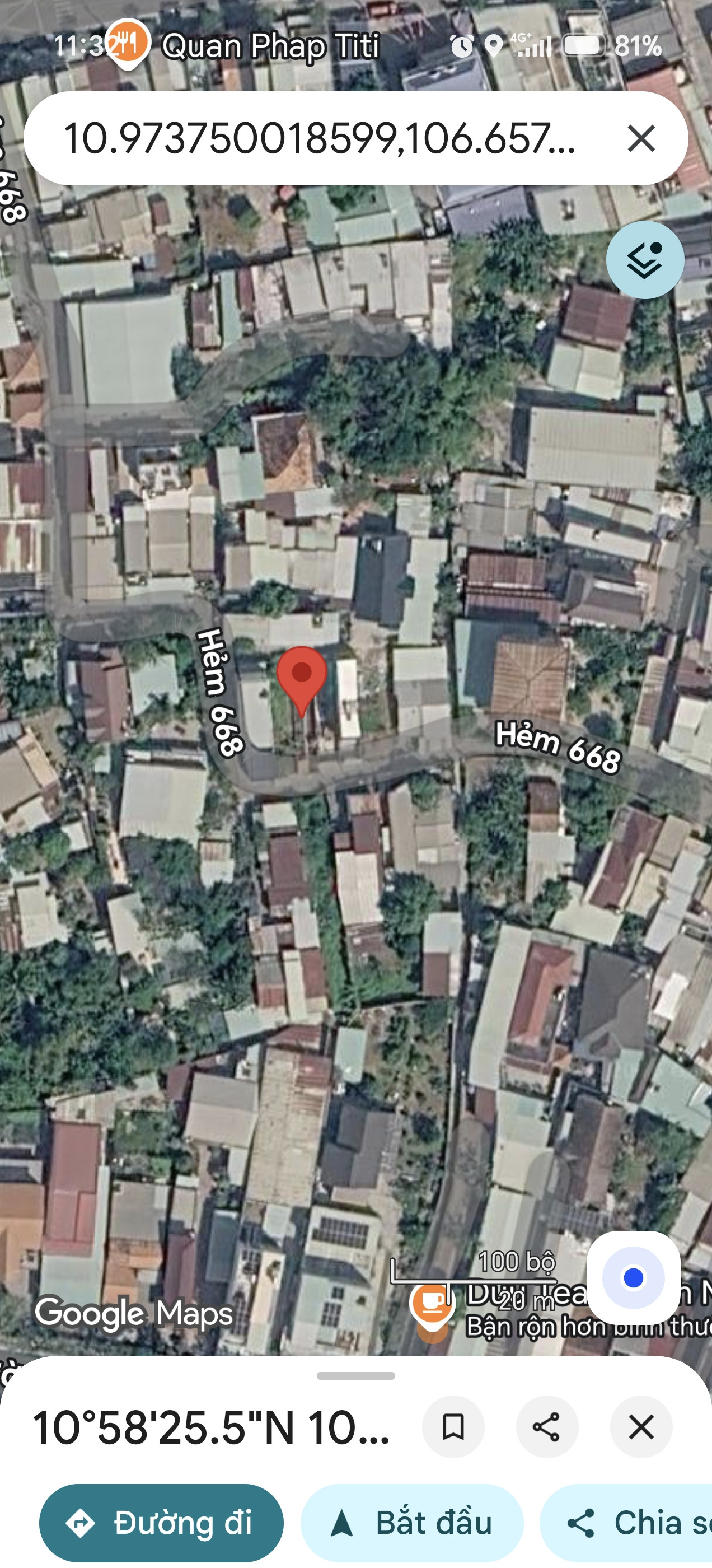 Bán đất 84.2m² có sẵn thổ cư ngang 4m tại Phường Thủ Dầu Một