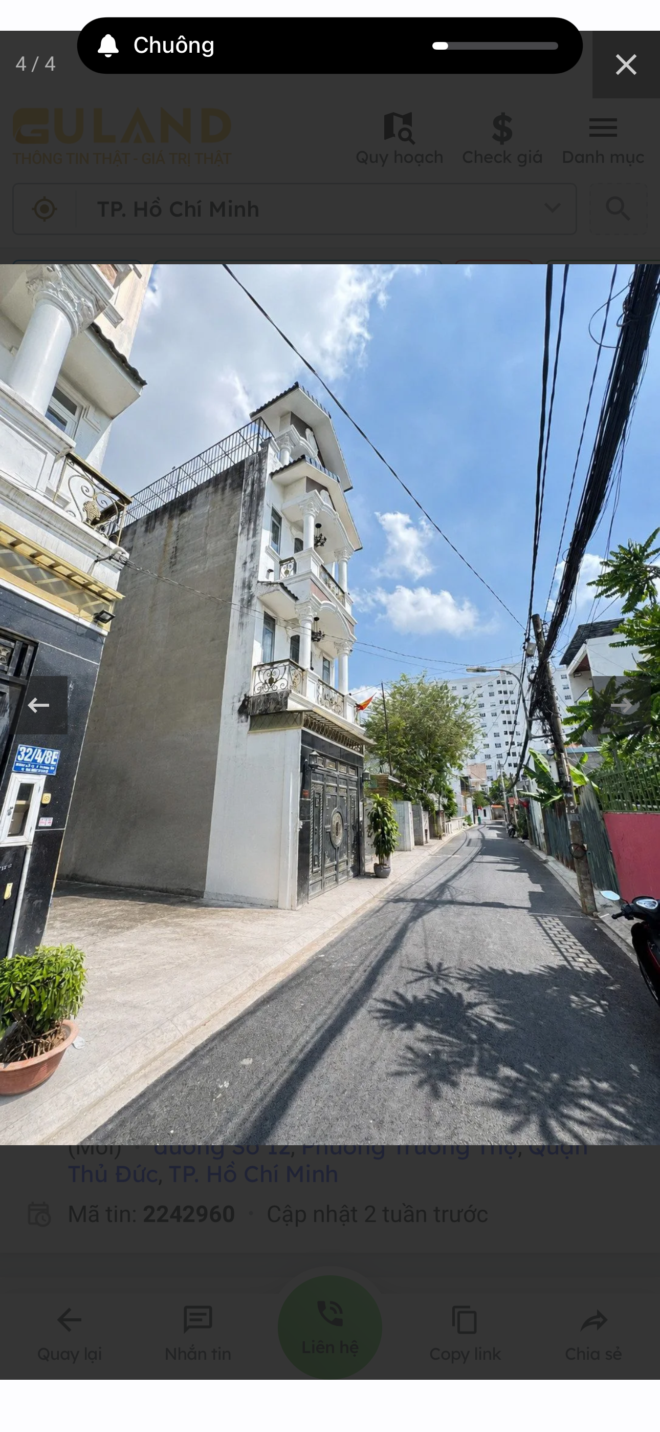 BÁN ĐẤT THỔ CƯ XÂY MỚI TRƯỜNG THỌ, THỦ ĐỨC
Đường số 12, P. Trường Thọ, TP. Thủ Đức
Giá chỉ: 5,6 tỷ