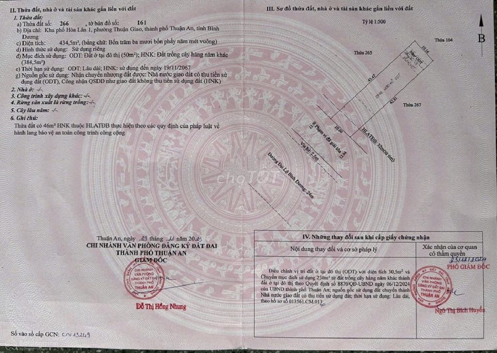 Cần bán kho mặt tiền Quốc Lộ 13 phường Thuận Giao (Bình Dương