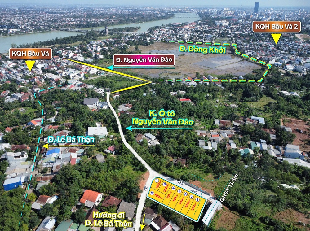 📍 BÁN ĐẤT BÀU VÁ-  ĐƯỜNG NGUYỄN VĂN ĐÀO NỐI DÀI