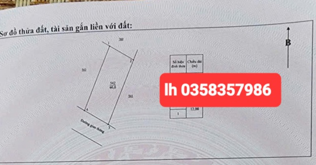Bán đất 60m² ngang 5m giá 850 triệu Phường Tích Lương