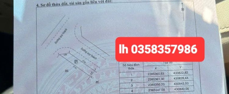 Bán đất 79.7m² ngang 4m giá 2.8 tỷ Phường Tích Lương