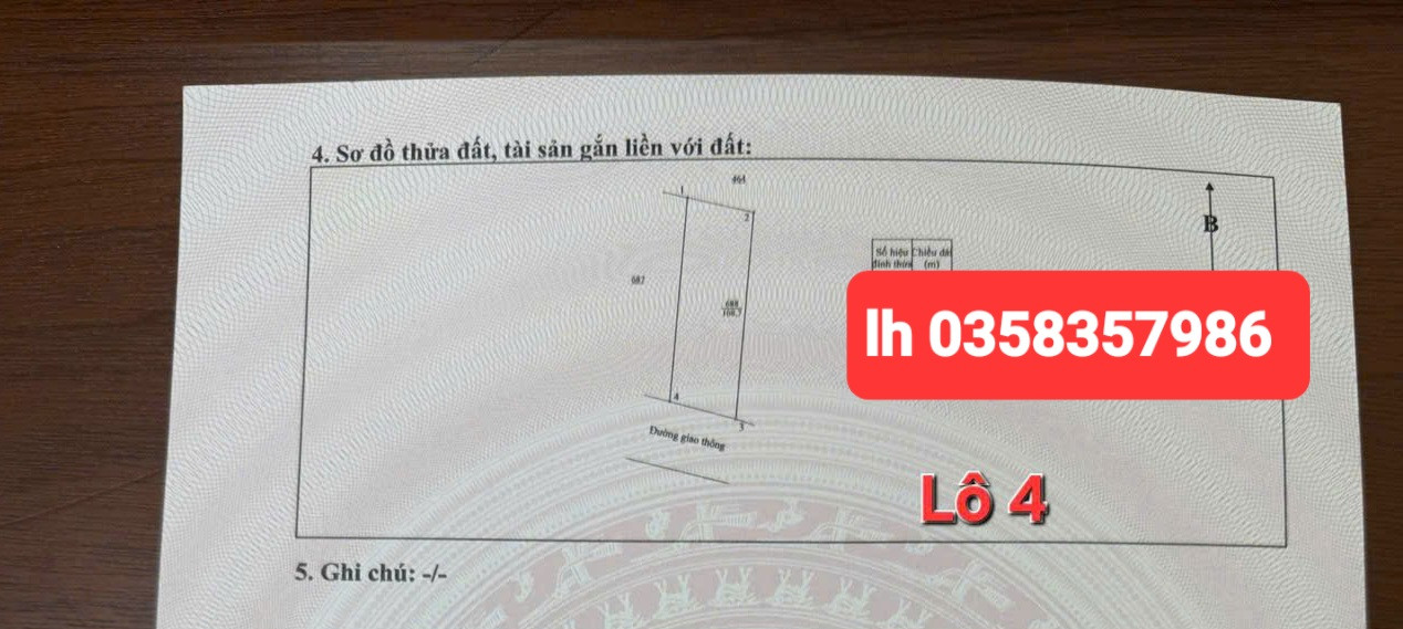Bán đất 108m² ngang 6m giá 1.25 tỷ Phường Tích Lương