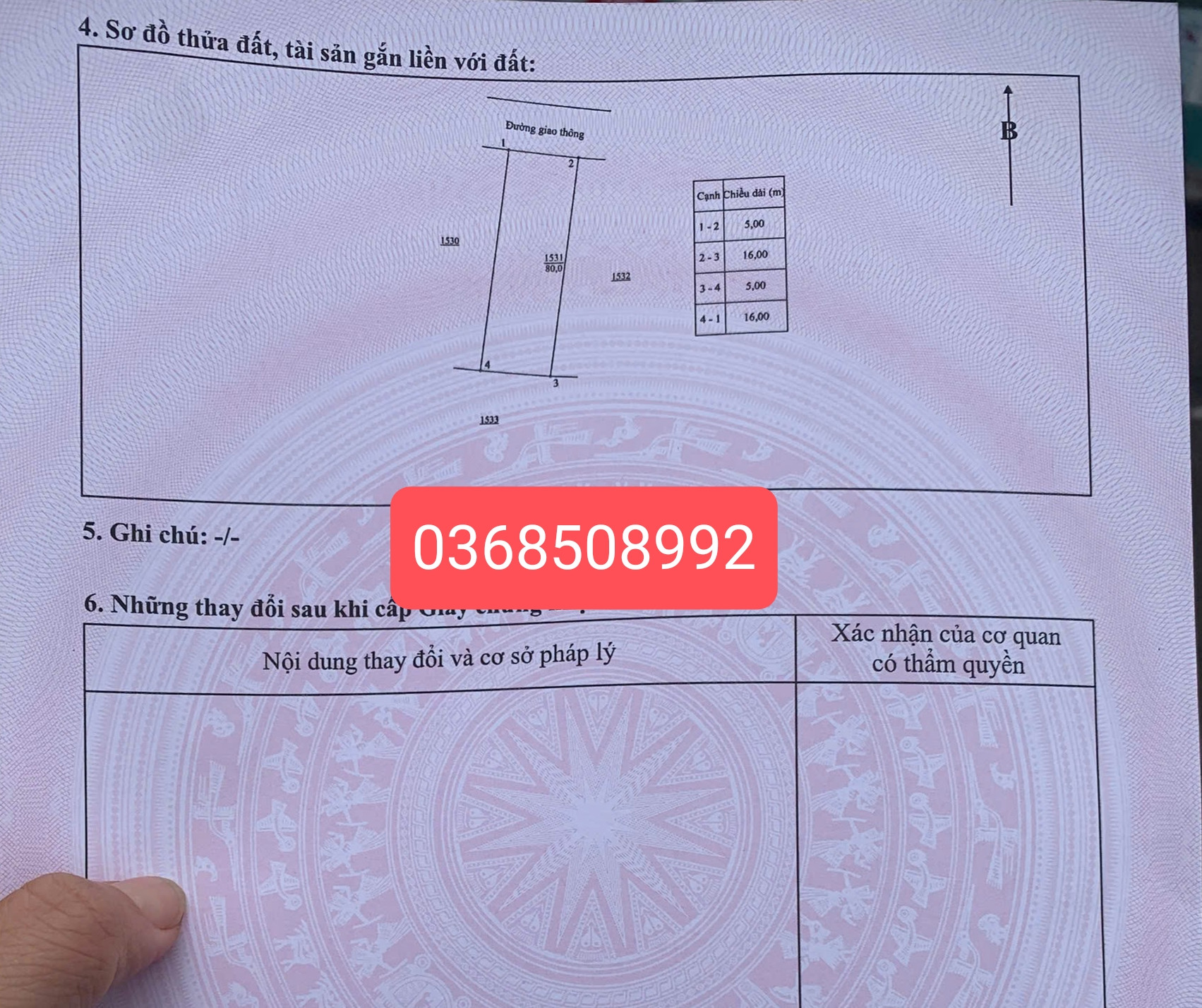 Bán đất 80m² ngang 5m giá 870 triệu Phường Tích Lương