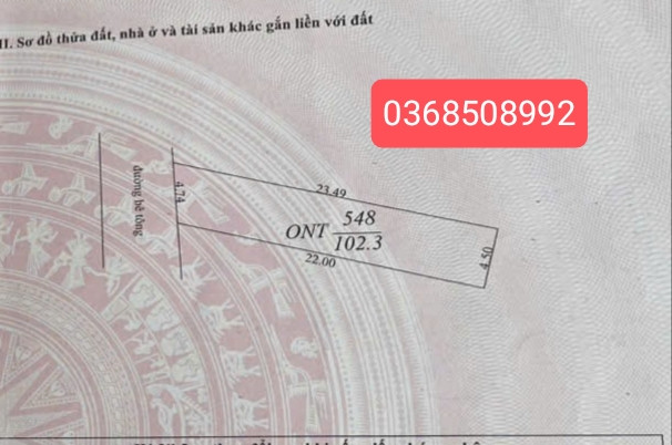 Bán đất 102m² ngang 4,7m giá 2.65 tỷ Phường Tiền Phong