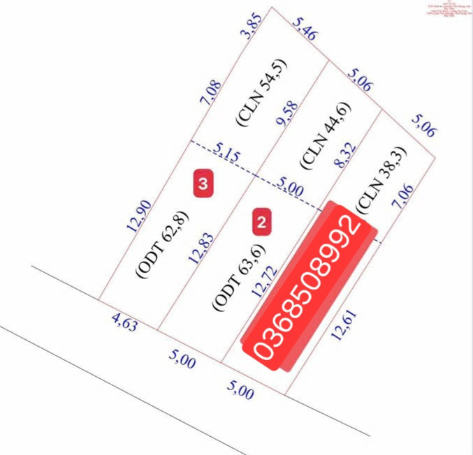 Bán đất 108m² ngang 5m giá 1.7 tỷ Phường Tiền Phong