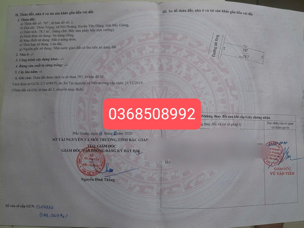 Bán đất 78m² ngang 4,5m giá 2.5 tỷ Phường Tiền Phong