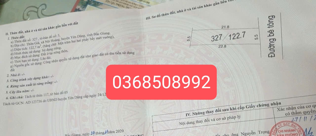 Bán đất 122m² ngang 5,5m giá 3.68 tỷ Phường Tiền Phong