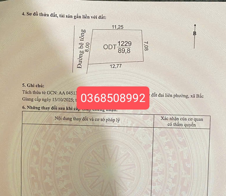 Bán đất 90m² full thổ cư ngang 8m giá 2.75 tỷ tại Phường Tiền Phong