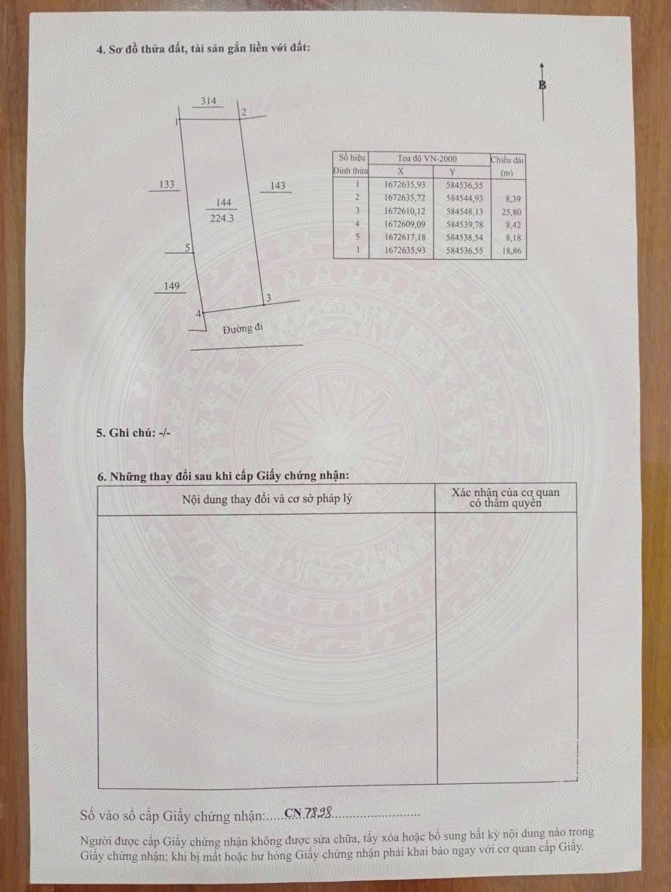 Đất chính chủ, chủ cần muốn bán, mặt tiền hẻm đẹp