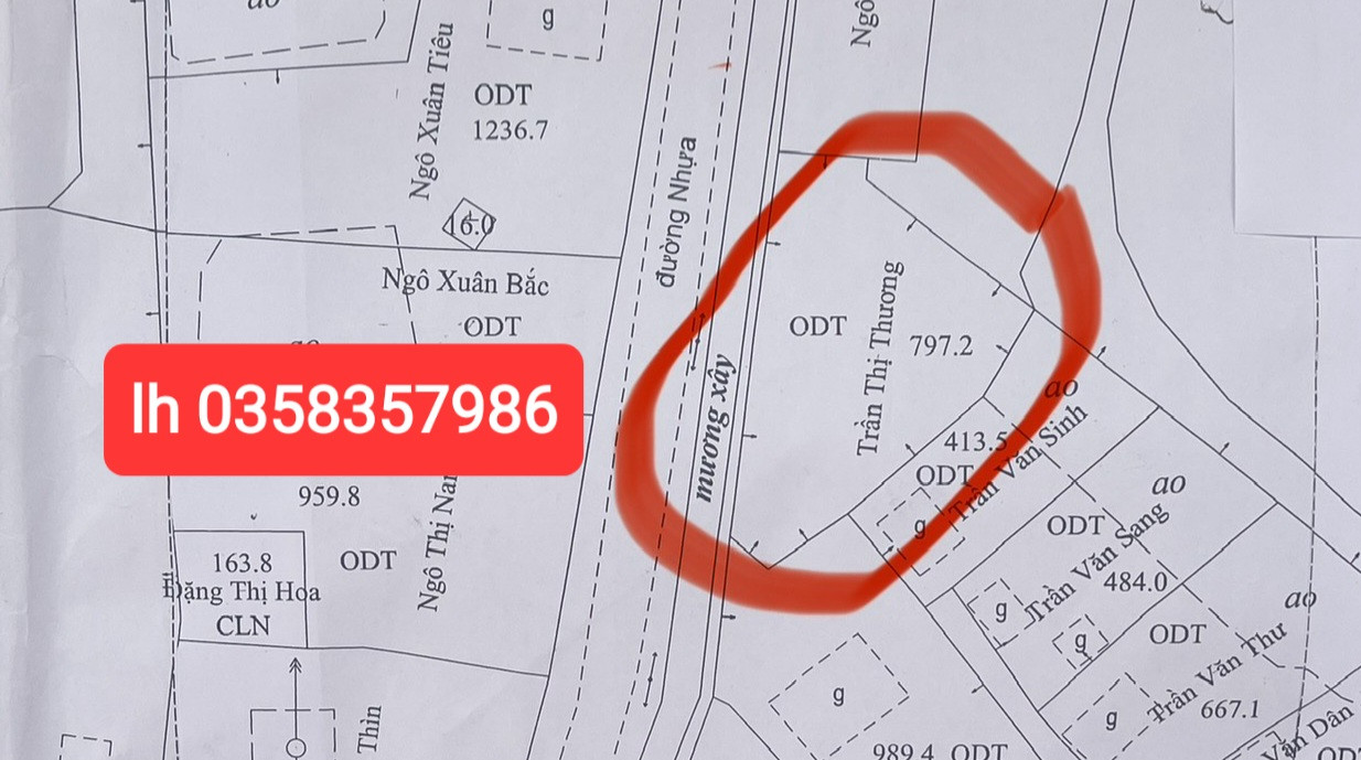 Bán đất 797.2m² ngang 80m giá 2.25 tỷ Phường Trung Thành