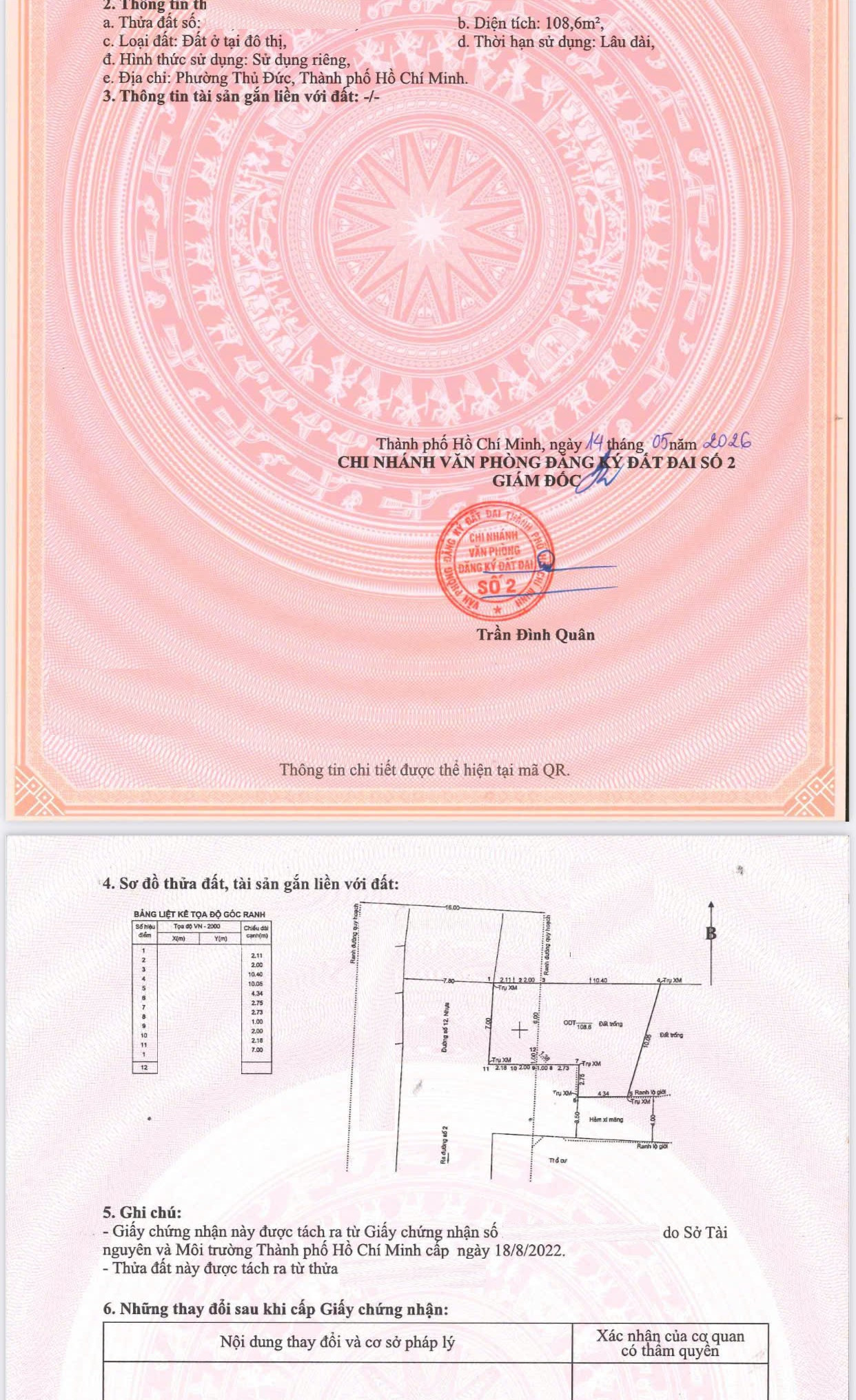 Bán đất mặt tiền đường số 12, phường Trường Thọ BÁN LÔ ĐẤT MẶT TIỀN - ĐƯỜNG 12 - TRƯỜNG THỌ 10 TỶ
