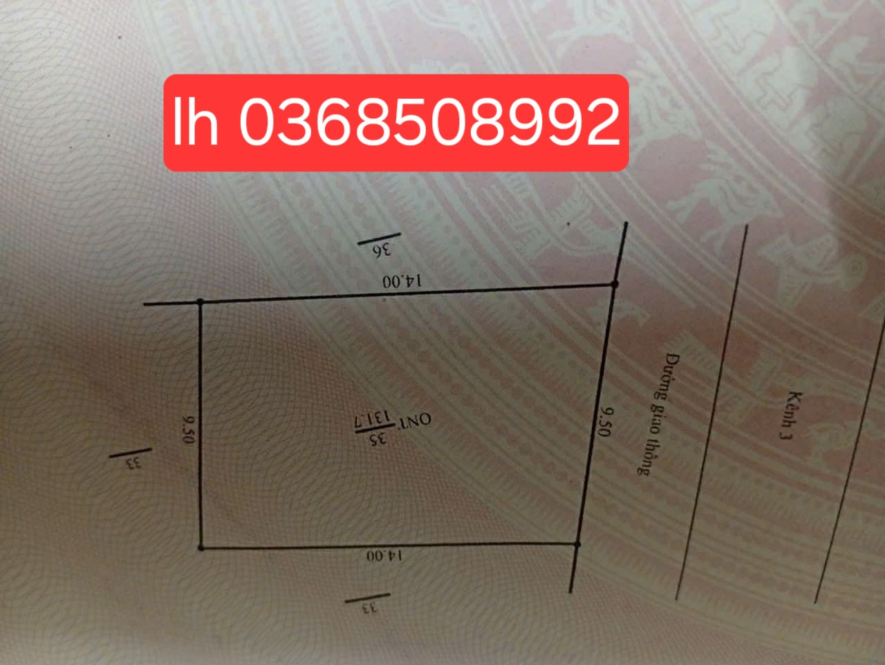 Bán đất 131,7m² ngang 9,5m giá 2.15 tỷ Phường Tự Lạn
