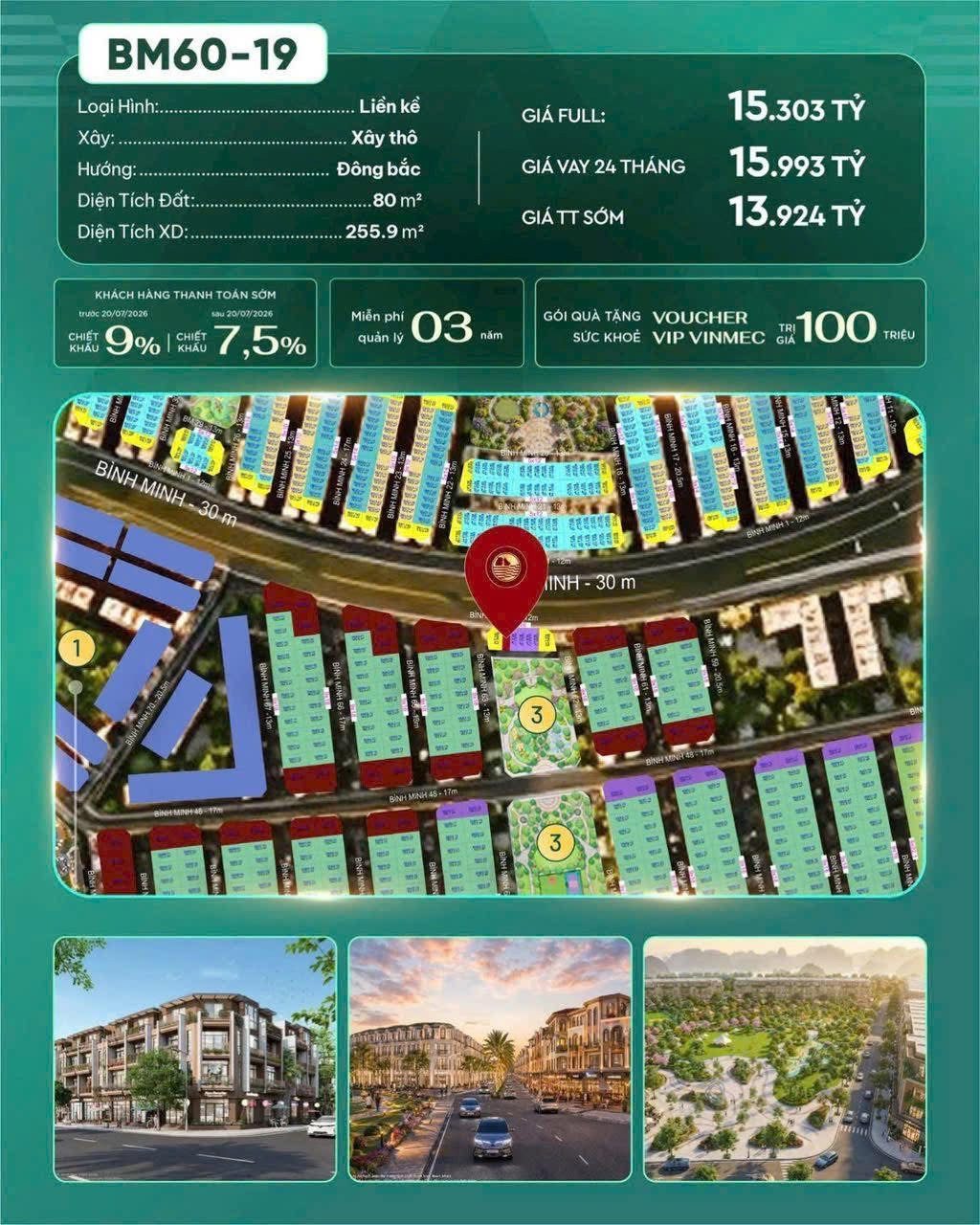 BÁN CĂN THÔ HẠ LONG XANH, VỊNH BÌNH MINH