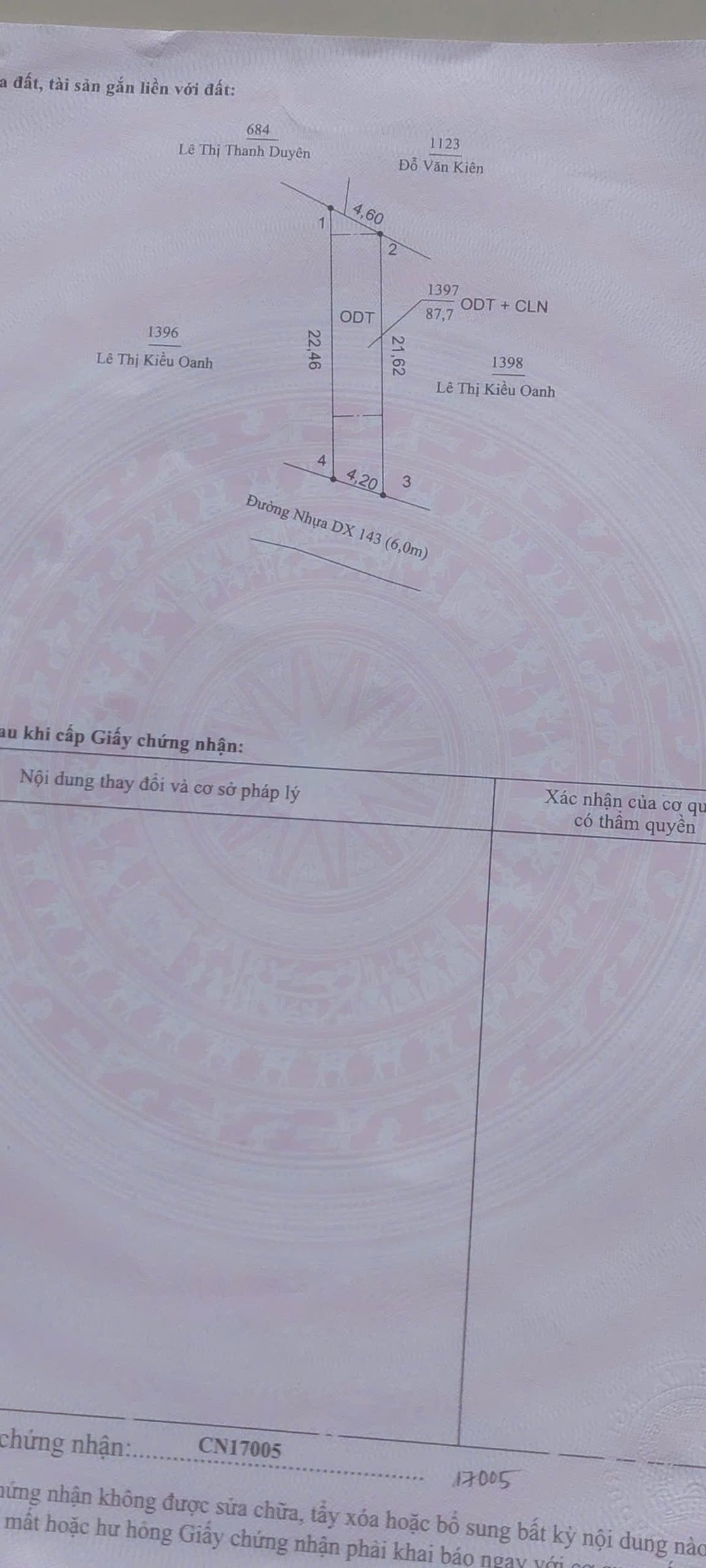 Bán nhà 1 trệt 1 lầu mặt tiền DX143 – Tương Bình Hiệp, Thủ Dầu Một