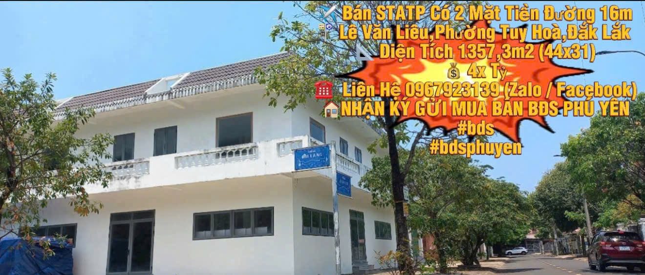 ✈️ SIÊU THỊ ATP – 2 MT ĐƯỜNG 16M

📍 Lưu Văn Liêu, Tuy Hòa
📐 1.357,3m² (44x31)
🌊 Cách biển 500m

💰 40tỷ

☎️ 0967 923 139 (Zalo)

🏠 Nhận ký gửi BĐS Phú Yên