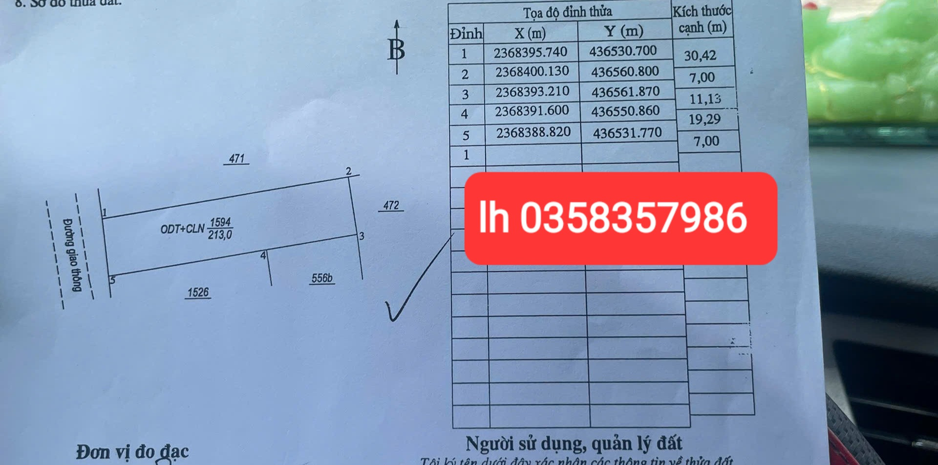 Bán nhà 213m² có sẵn 200m² thổ cư ngang 7m giá 3.86 tỷ tại Phường Vạn Xuân
