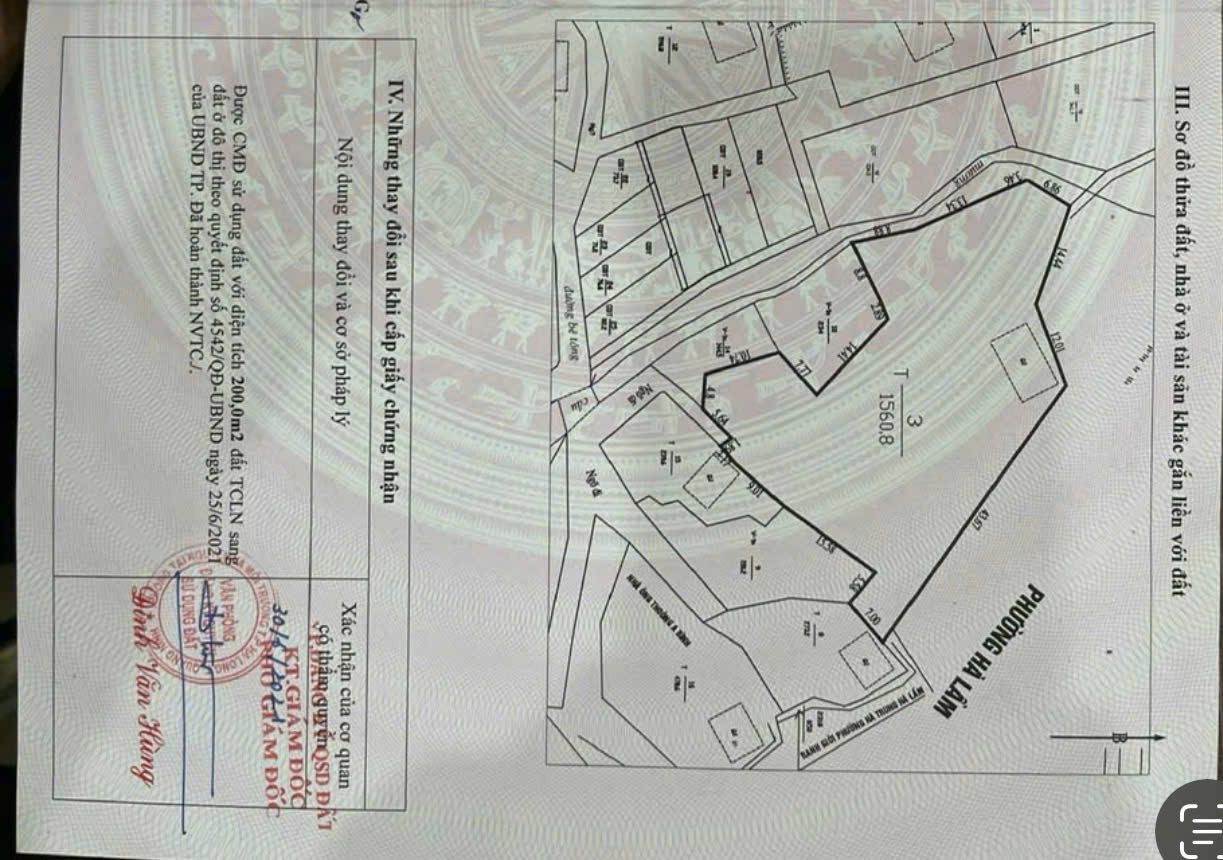 Bán Đất 1560m² thổ cư 400m² giá 33 tỷ tại Phường Việt Hưng Quảng Ninh