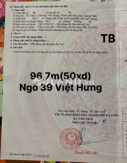 Đất Giá Công Nhân Ngõ 39 Việt Hưng