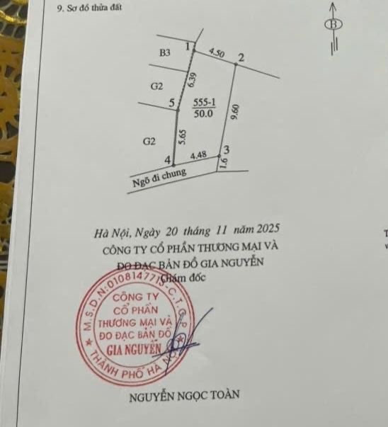 Bán đất 50m² Phường Vĩnh Hưng
