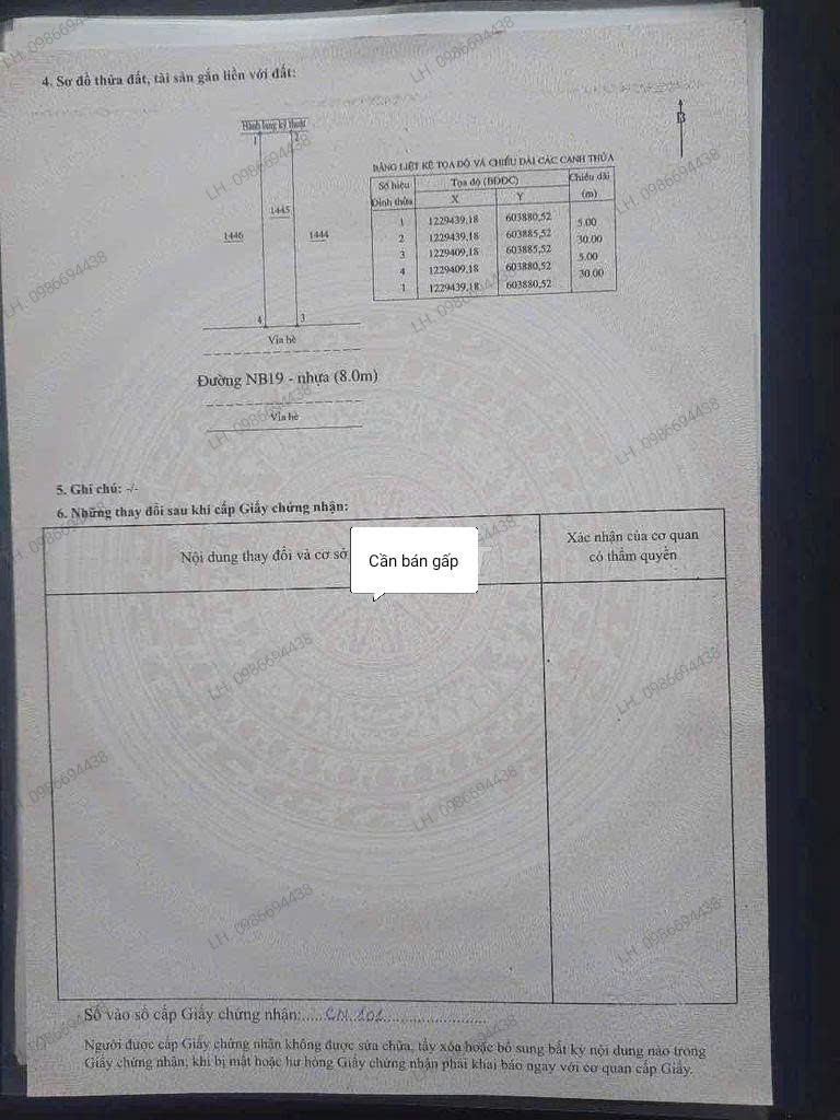 Bán đất 150.9m² ngang 5m giá 2.5 tỷ Phường Vĩnh Tân