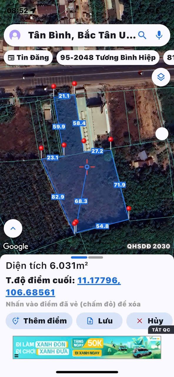 Bán đất mặt tiền đườngDT-741 -phường Vĩnh Tân thành phố Hồ Chí Minh 6300
