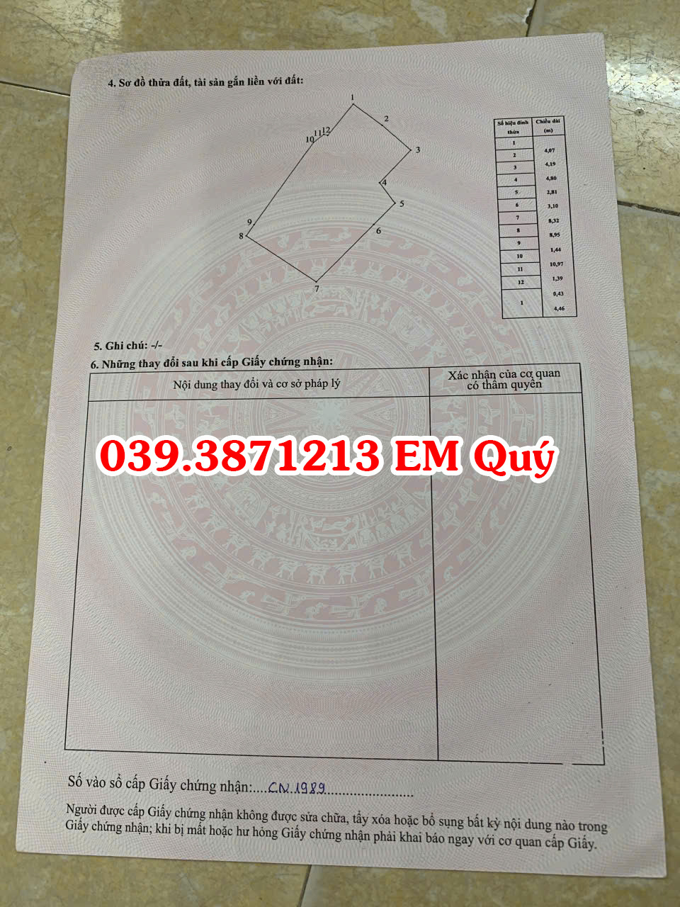 Bán đất 167m² ngang 8.26m giá 4.85 tỷ Phường Vũ Ninh