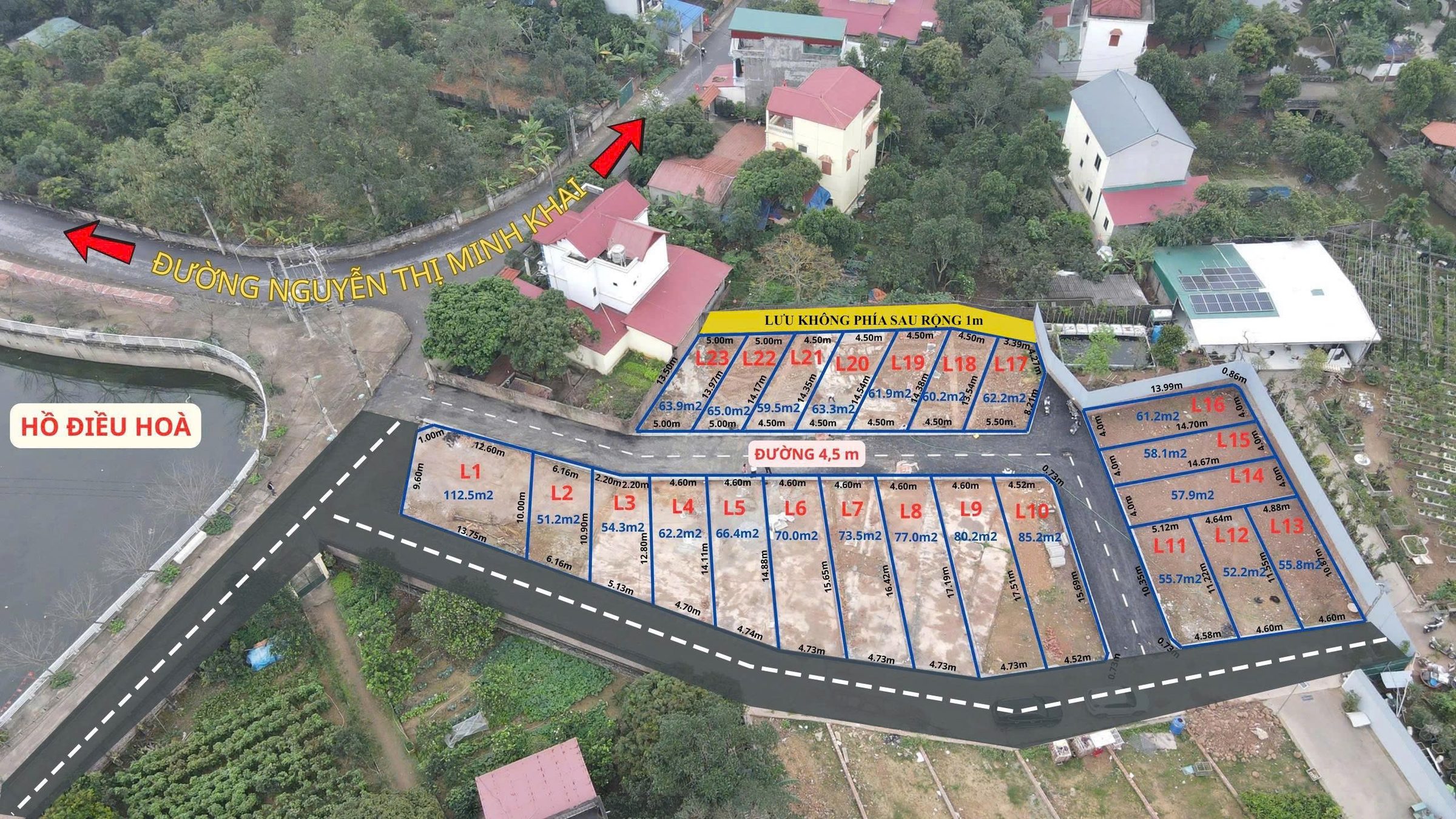 Bán đất 65m² full thổ cư ngang 5m giá 1.3 tỷ tại Phường Xuân Hòa