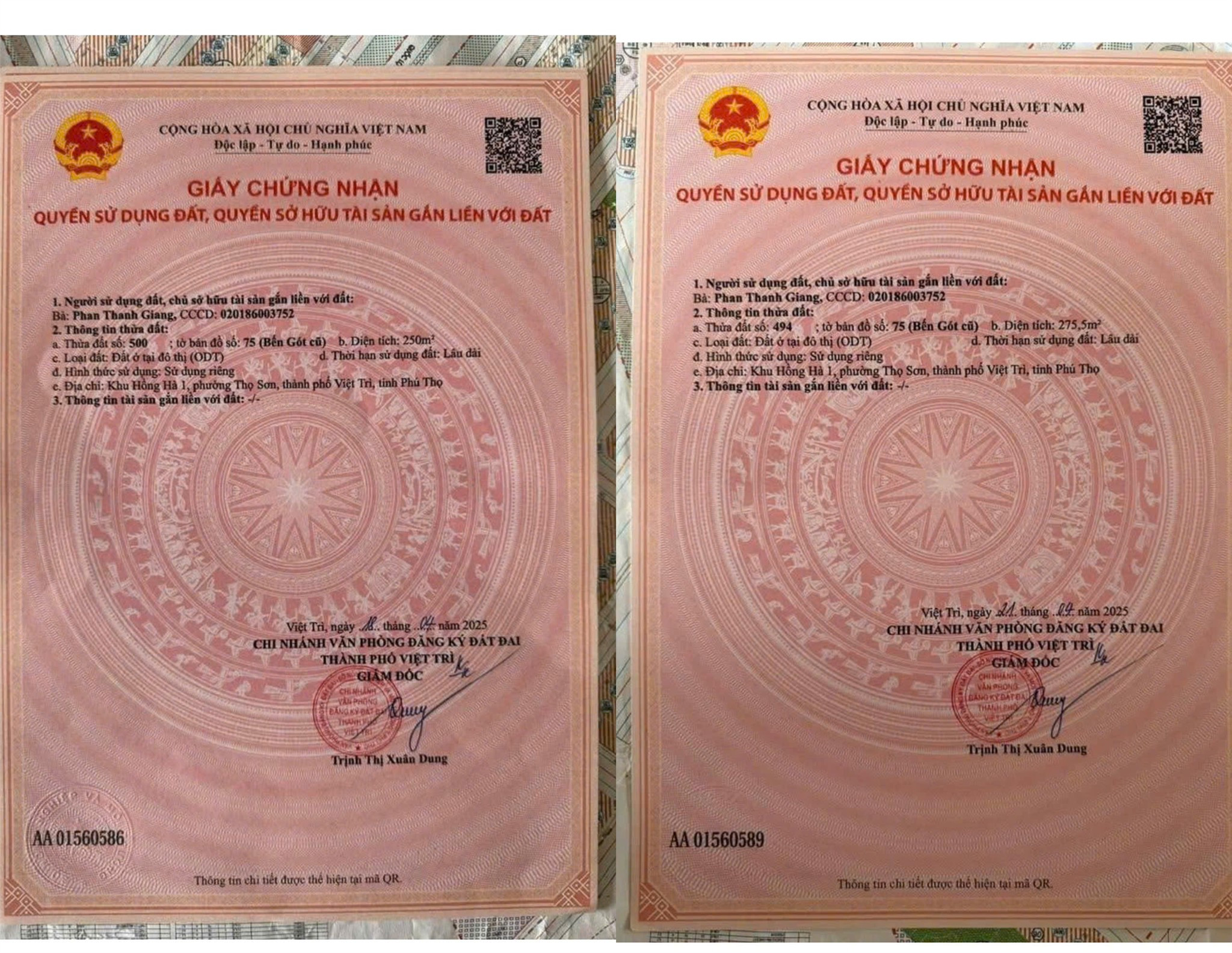 CHÍNH CHỦ BÁN 2 LÔ BIỆT THỰ SIÊU VIP - Khu Hồng Hà 1, Phường Thọ Sơn, TP Việt Trì, Phú Thọ