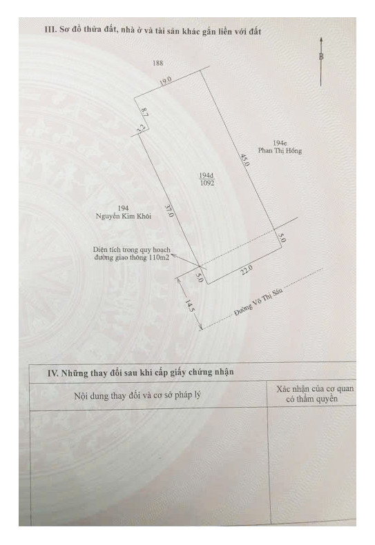 CHÍNH CHỦ BÁN GẤP LÔ ĐẤT 1092 m², GẦN CHỢ PHÍA NAM CHƯ SÊ – MẶT TIỀN ĐƯỜNG VÕ THỊ SÁU, THỊ TRẤN CHƯ SÊ, GIA LAI