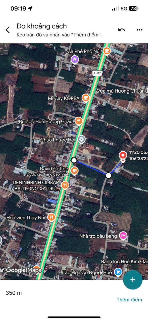 Bán đất 7x17. Đường lớn 17m. Sát QL13. Ngay chợ Lai Uyên - Bàu Bàng